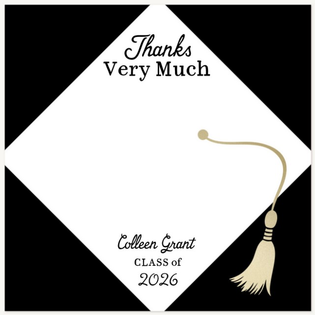 Top Cap Thank You Cards 