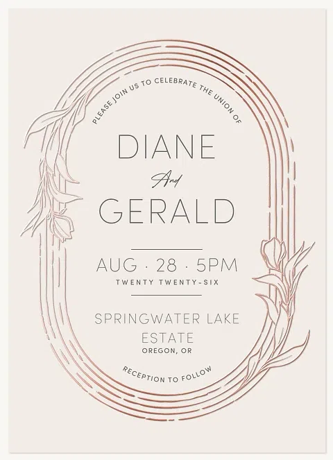 Fleur de Luxe Wedding Invitations