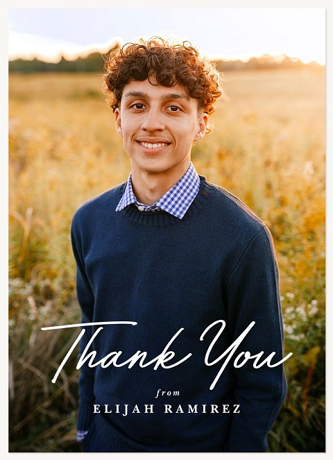 Script Gratitude Thank You Cards 