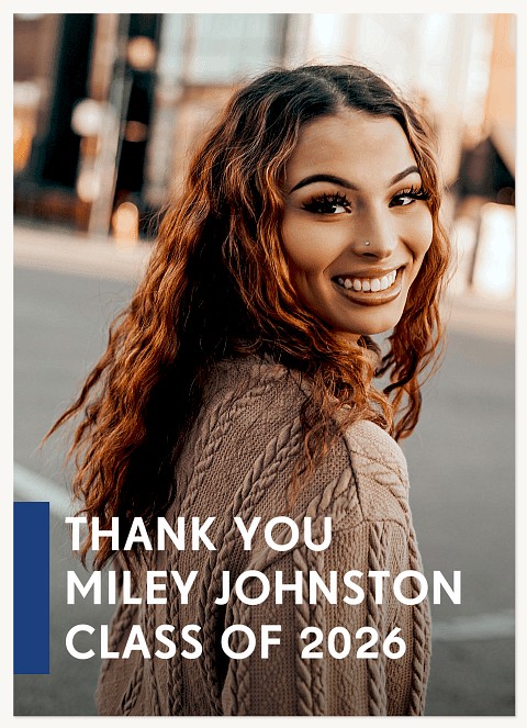 Accent Color Thank You Cards 