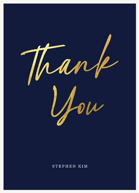 Shining Script Thank You Cards 