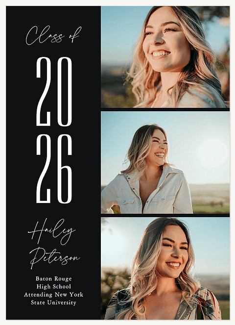 Stacked Column Graduation Cards