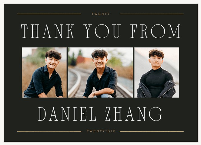 Classic Trio Thank You Cards 