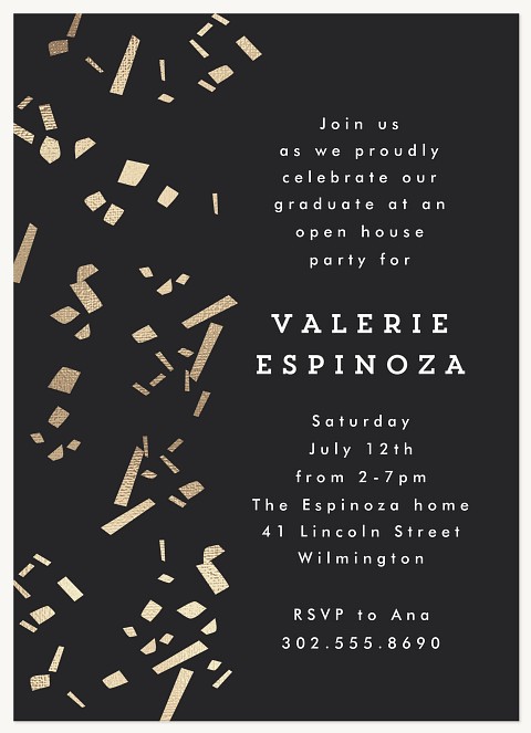 Confetti Cap-off Graduation Cards