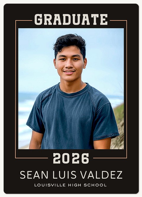 Mod Frame Graduation Cards