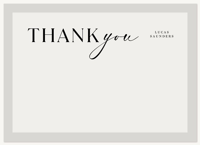 Classic & Clean Thank You Cards 