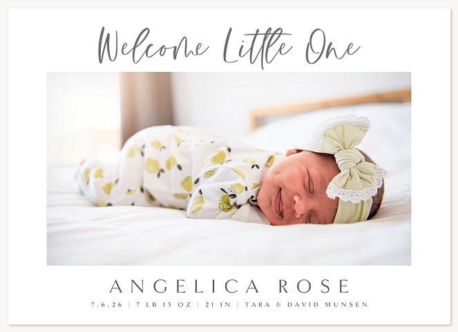 Welcome Little One Baby Announcements