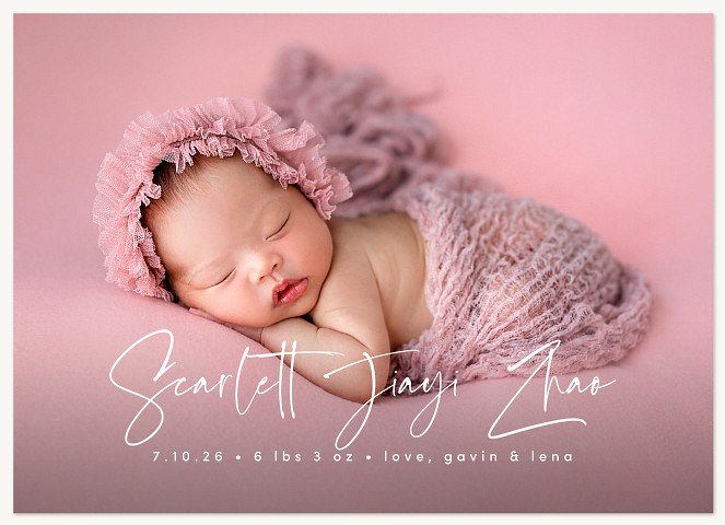 Simple Script Baby Announcements