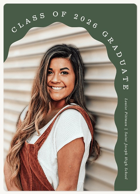 Petal Edge Graduation Cards