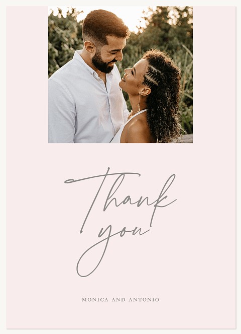 Eloquent Script Thank You Cards 