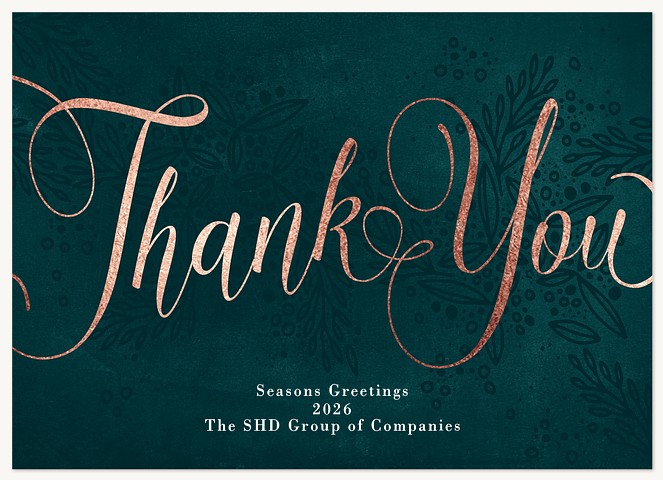 Velvet Gratitude Business Thank You Cards
