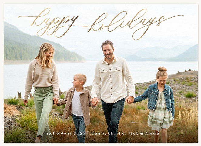 Shiny Script Personalized Holiday Cards