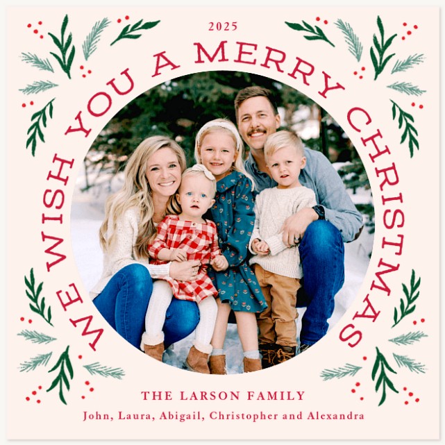 Cozy Wishes Personalized Holiday Cards