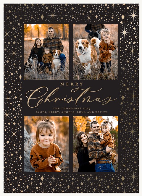 Starlit Memories Personalized Holiday Cards