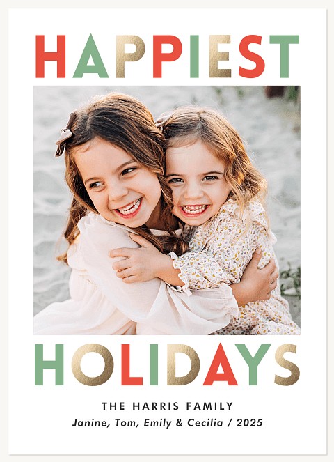 Merriest Mix Personalized Holiday Cards