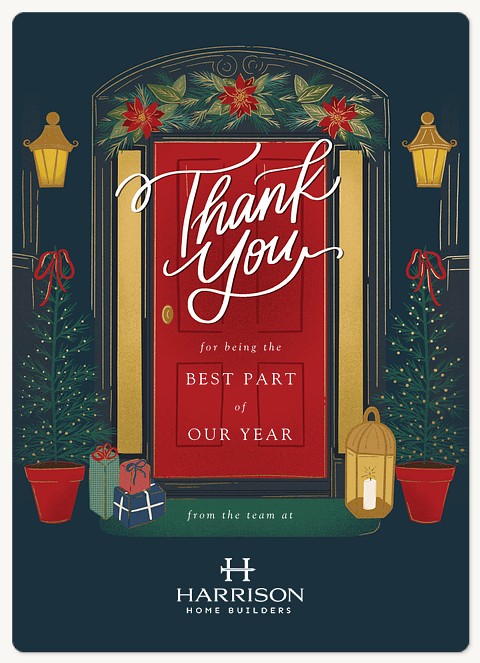 Festive Entrance Holiday & Christmas Magnet Cards