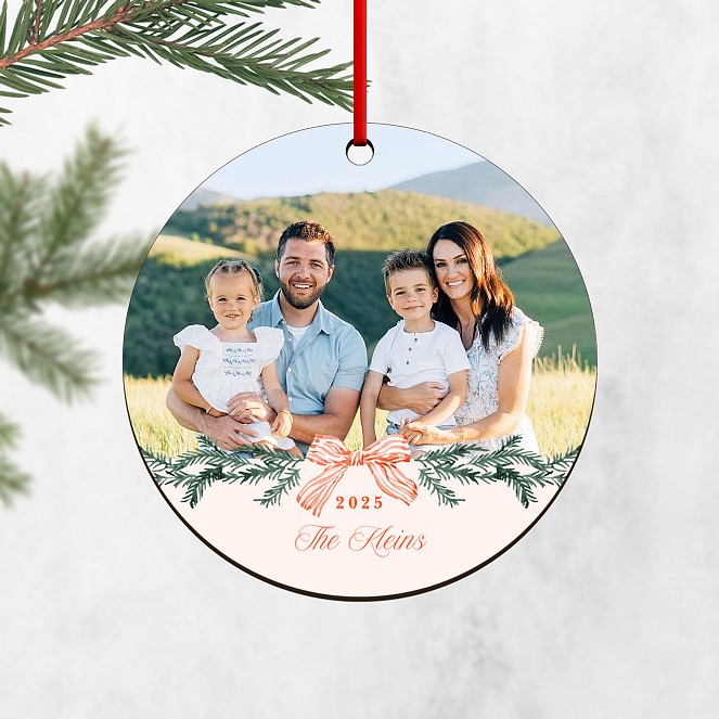Bow & Bough Personalized Ornaments