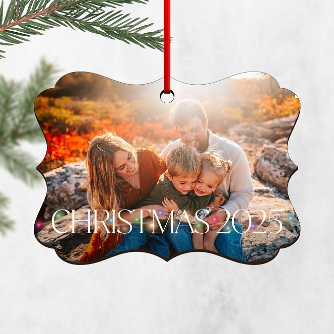 String Light Greeting Personalized Ornaments