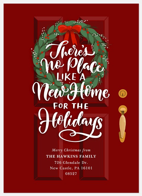 Holiday Door Holiday Photo Cards