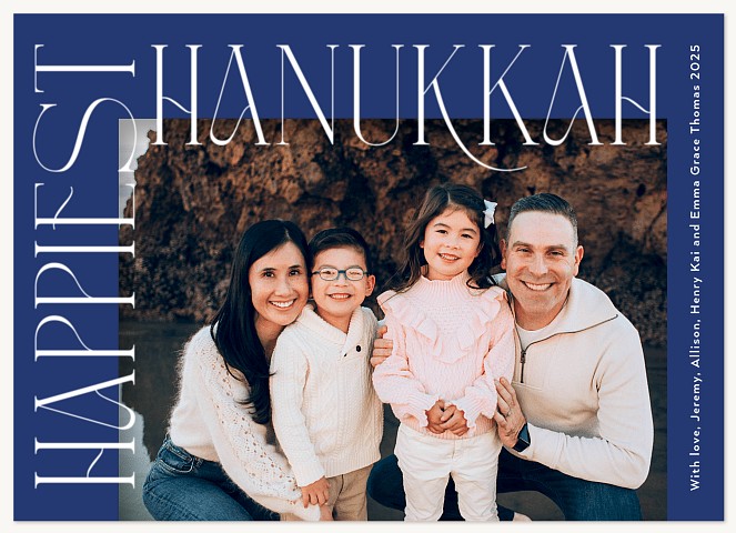 Surrounding Type Hanukkah Cards