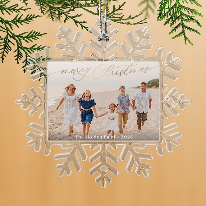 Snowflake Memories Personalized Ornaments