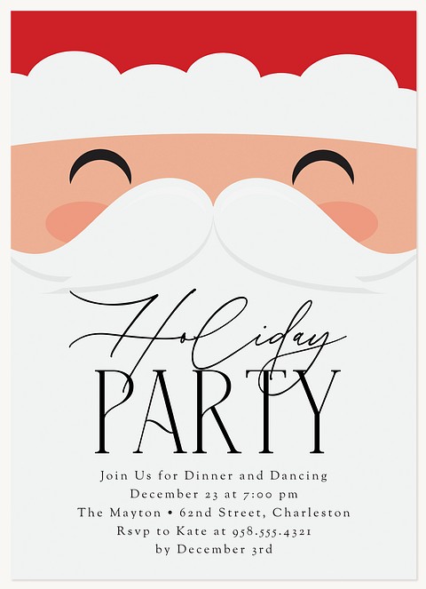 Santa Party Holiday Party Invitations