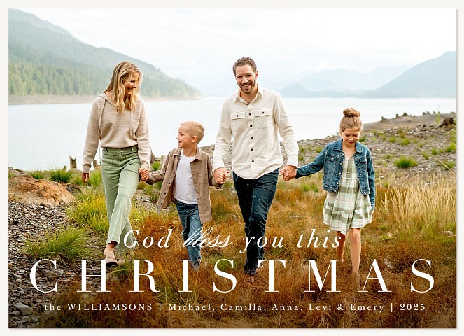 Meaningful Blessings Personalized Holiday Cards