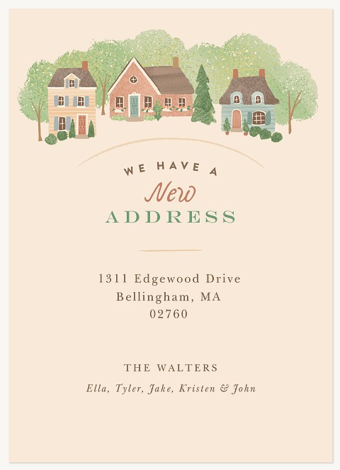 Neighborhood Artwork  Moving Announcements