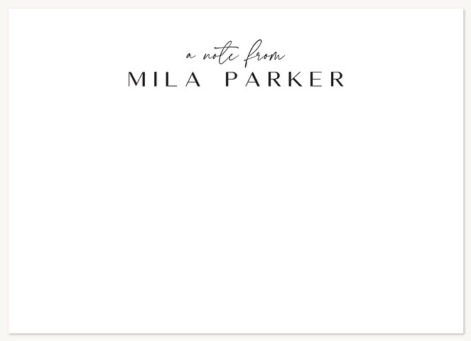 Proper Note Stationery