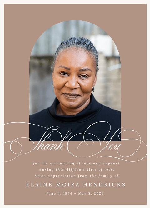 Scripted Thank You Memorial & Sympathy Cards