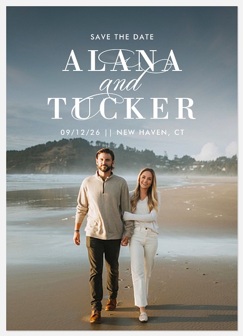 Swirled Delight Save the Date Photo Cards