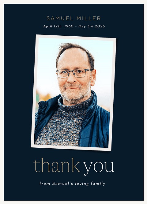 Our Angel Thank You Memorial & Sympathy Cards