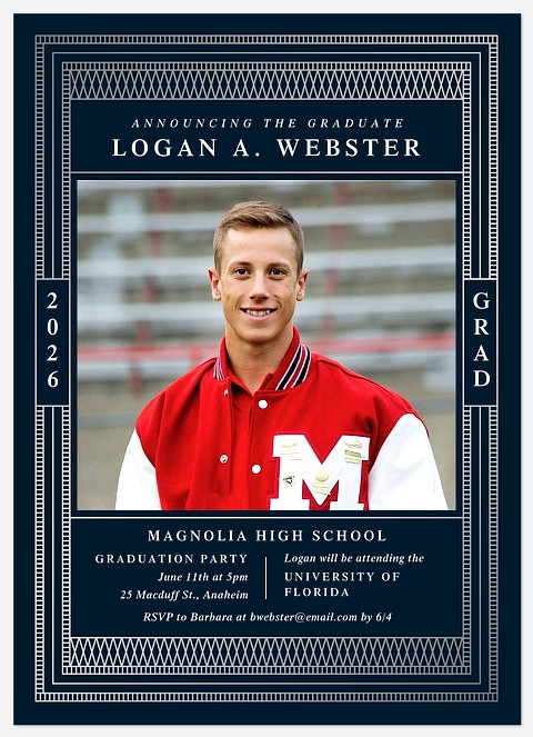 Artisan Border Graduation Cards