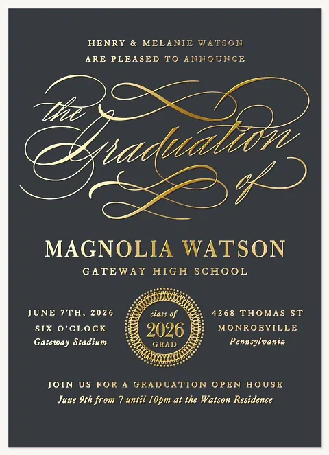 Uptown Soiree Graduation Announcements