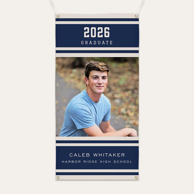 Championship Panel Graduation Photo Banner Custom Banners