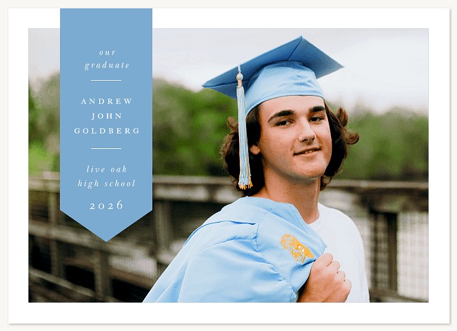 Colored Sash Graduation Cards