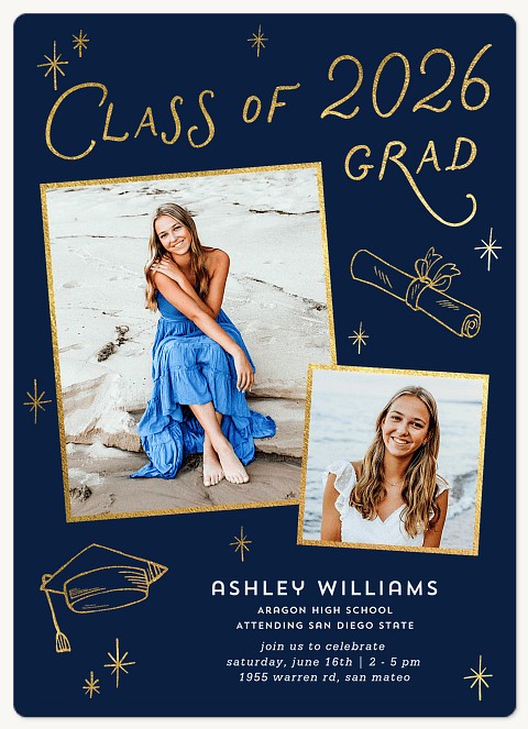 Golden Doodles Graduation Cards