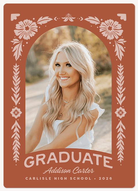 Country Florals Graduation Cards
