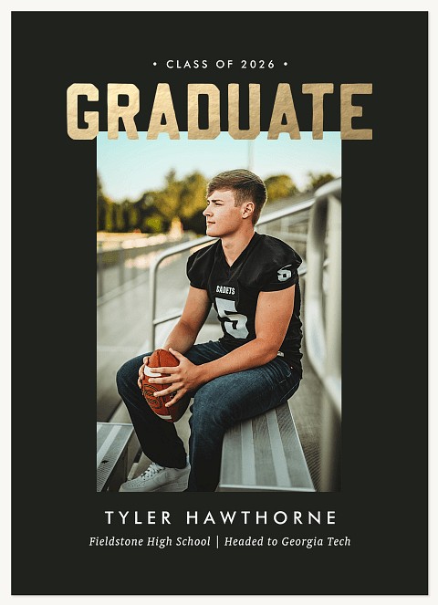 Vintage Varsity Graduation Cards