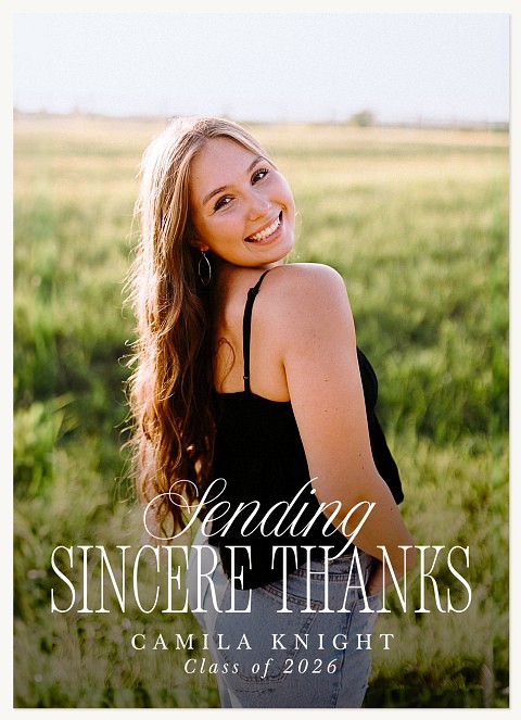 Contemporary Thanks Thank You Cards 