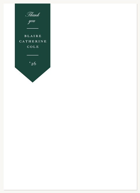 Side Stole Thank You Cards 