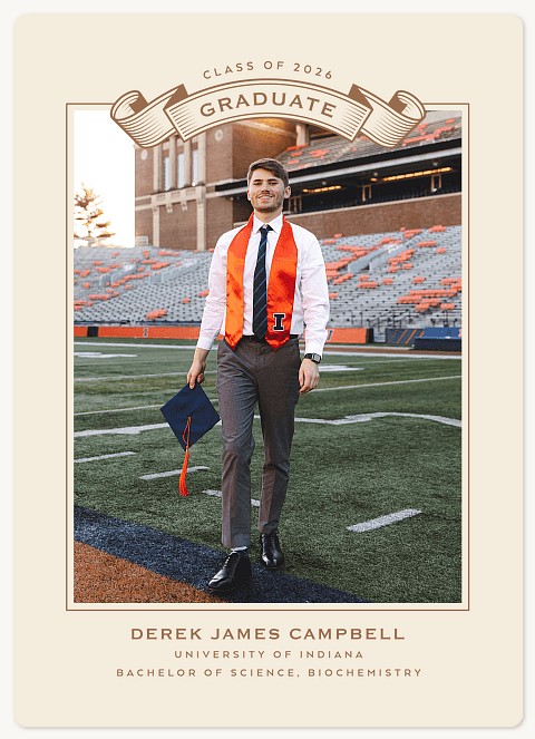 Scroll Frame Graduation Cards