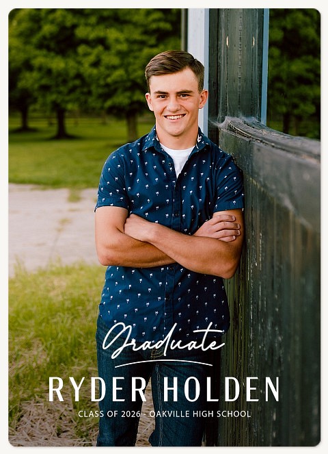 Underlined Graduation Cards