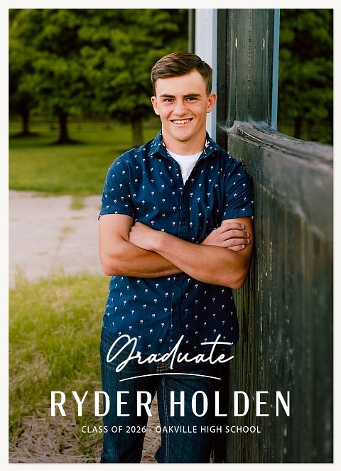 Underlined Graduation Cards