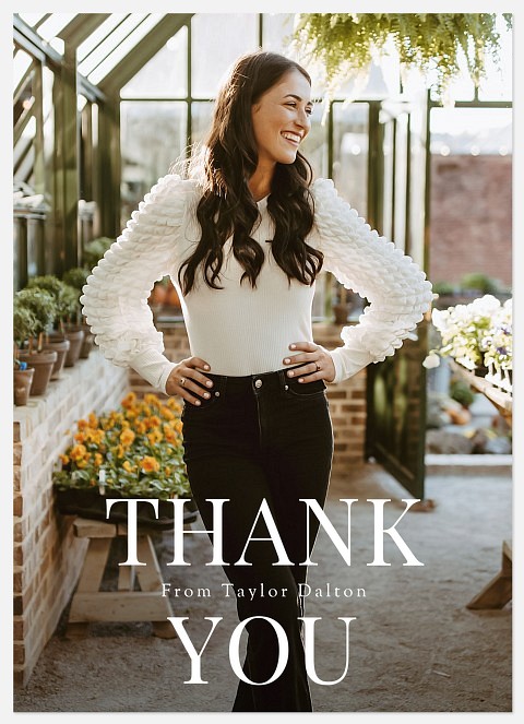 Standout Name Thank You Cards 