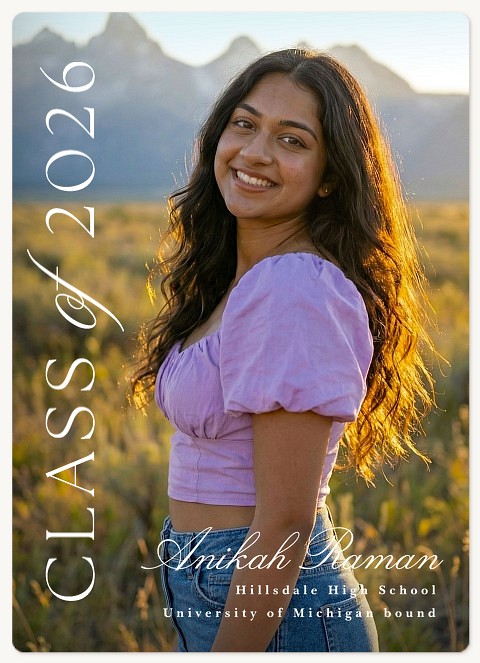 Framed with Class Graduation Announcements