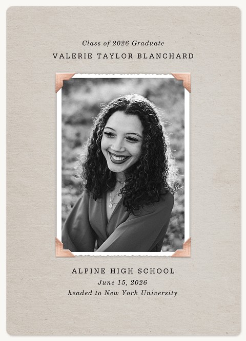 Luxe Corners Graduation Cards