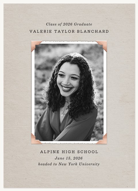 Luxe Corners Graduation Cards