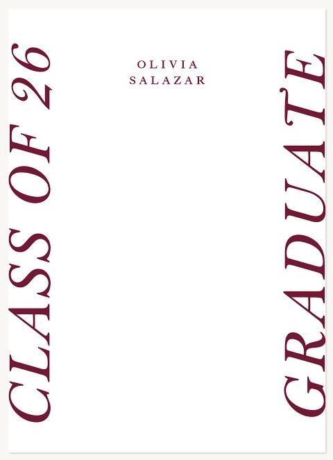 Vertical Statement Thank You Cards 