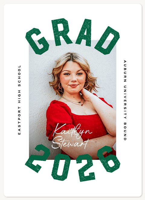 Bold Stencil Graduation Cards